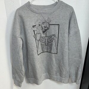 Gray Skeleton Sweatshirt